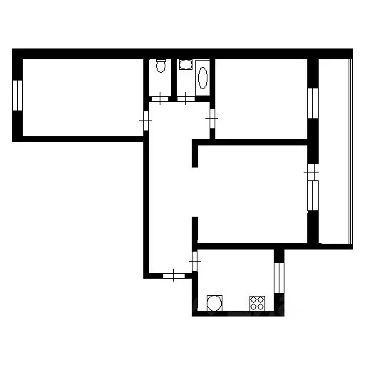 2-к кв. Тульская область, Щекино ул. Емельянова, 4 (70.0 м) - Фото 2