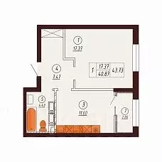 1-к кв. Оренбургская область, Оренбург Северный жилрайон, Фамильные ... - Фото 1