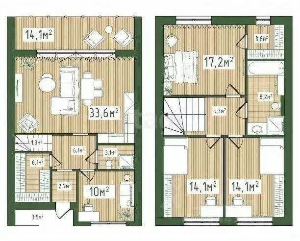 Дом в Ульяновская область, Чердаклинский район, Мирновское с/пос, с. ... - Фото 2