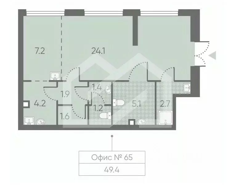 Помещение свободного назначения в Москва Производственная ул., 17 (49 ... - Фото 2