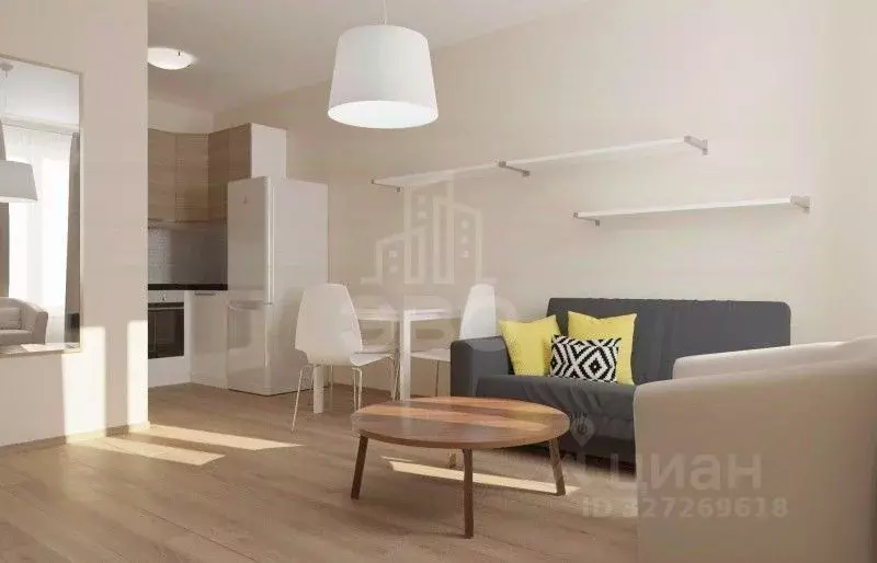 Студия Санкт-Петербург ул. Оптиков, 34К1 (29.0 м) - Фото 1