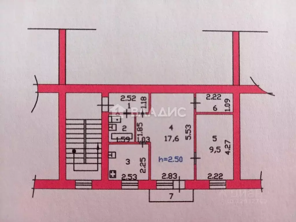 2-к кв. Пензенская область, Пенза Военный городок, 112 (41.2 м) - Фото 2