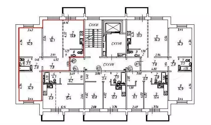 3-к. квартира, 80 м, 8/9 эт. - Фото 1