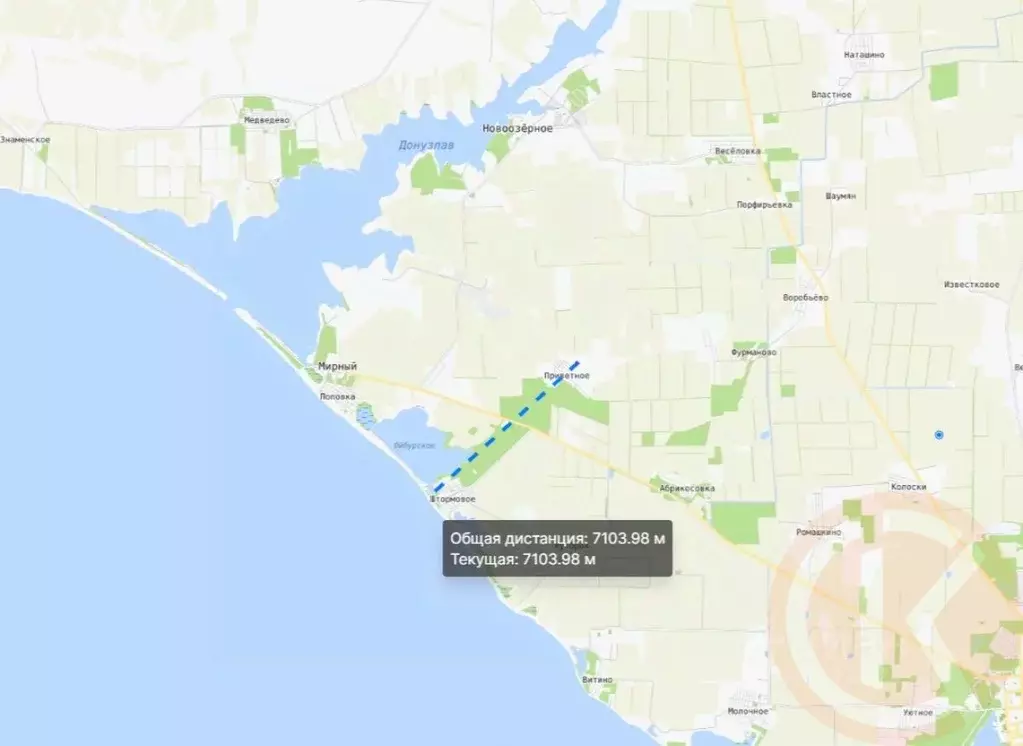 Участок в Крым, Сакский район, Штормовское с/пос, с. Приветное  (6.0 ... - Фото 2