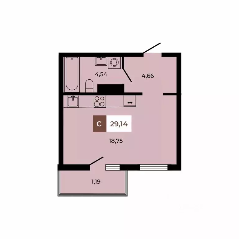 1-к кв. Ростовская область, Аксайский район, Щепкинское с/пос, пос. ... - Фото 0