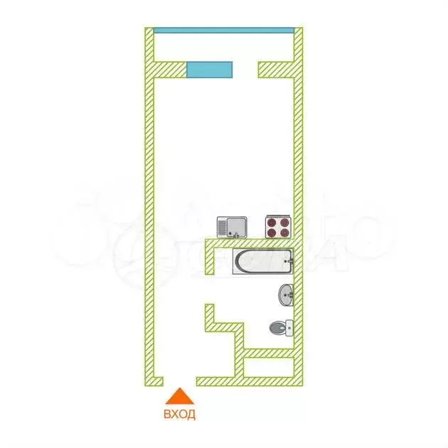 Квартира-студия, 18 м, 14/18 эт. - Фото 0