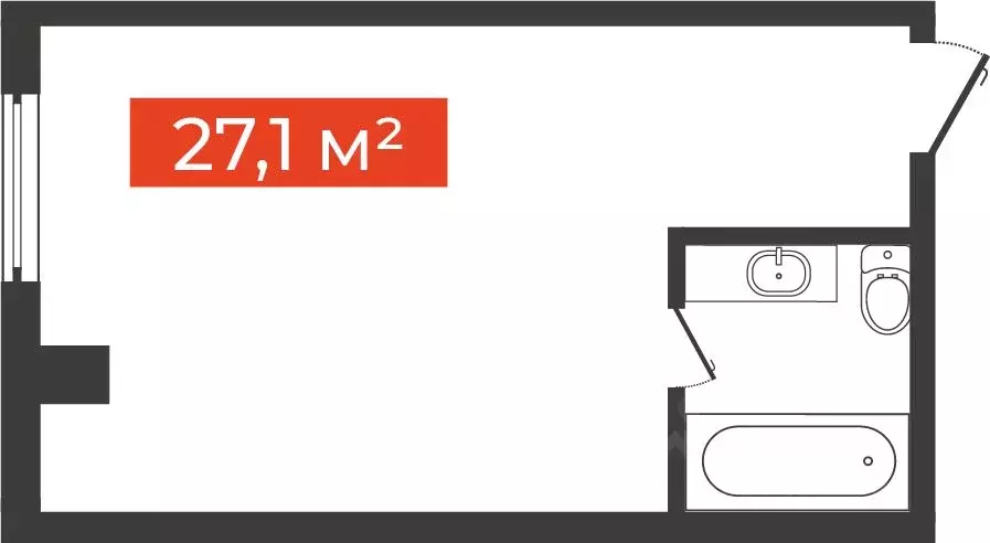 1-к кв. Новосибирская область, Новосибирск Большевистская ул., 14 ... - Фото 0