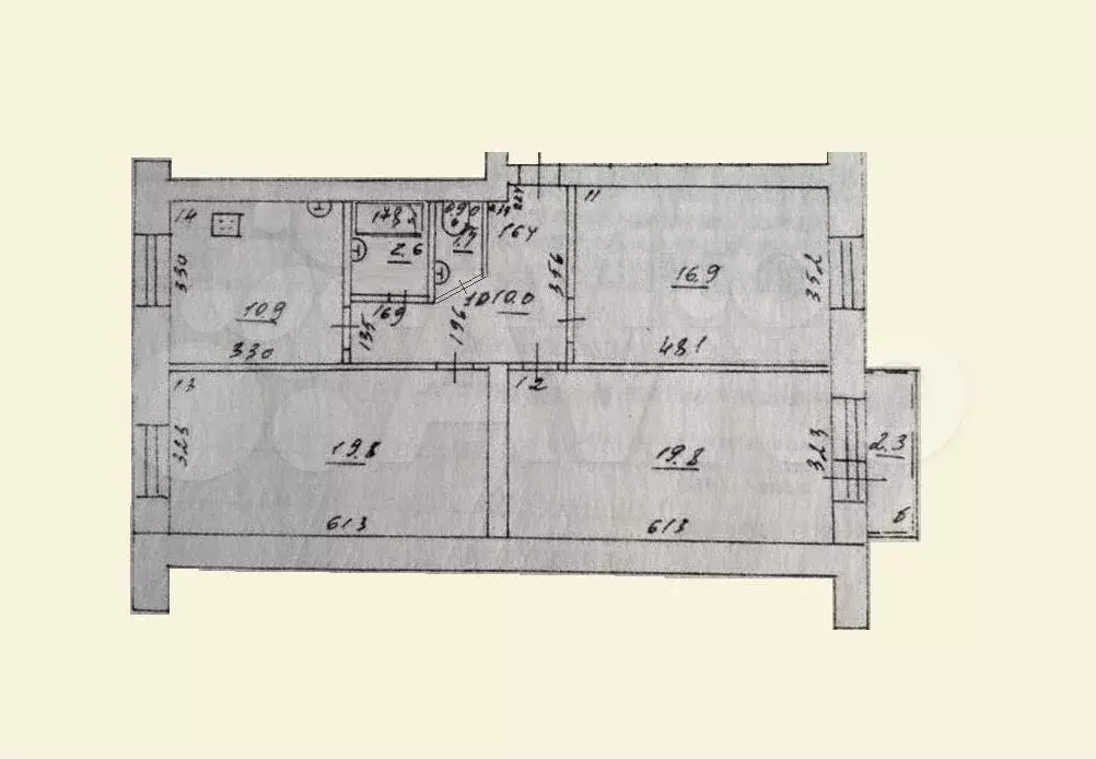 3-к. квартира, 83 м, 5/5 эт. - Фото 0