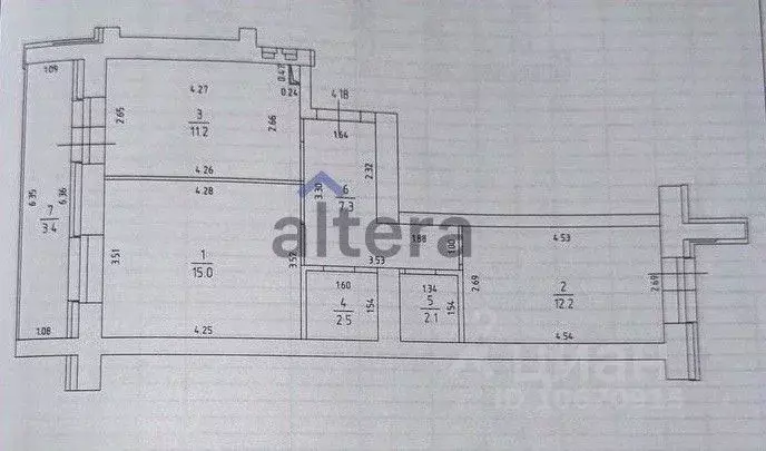 2-к кв. Татарстан, Казань ул. Николая Ершова, 62Вк2 (53.95 м) - Фото 2