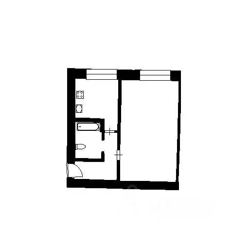 1-к кв. Воронежская область, Воронеж ул. Революции 1905 года, 23 (31.5 ... - Фото 2