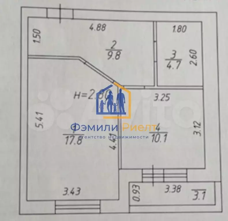 1-к. квартира, 44,5 м, 8/9 эт. - Фото 0