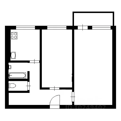 1-к кв. Башкортостан, Уфа Комсомольская ул., 156/1 (43.5 м) - Фото 1