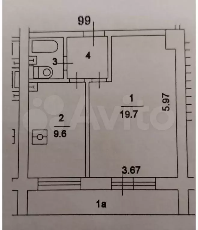 1-к. квартира, 37 м, 2/14 эт. - Фото 0