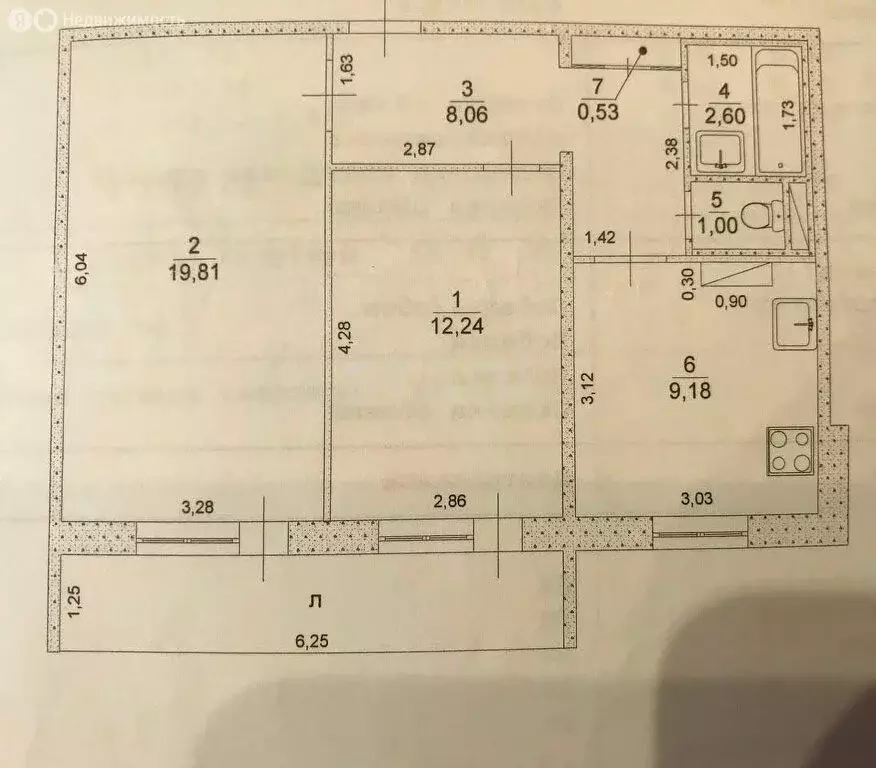 2-комнатная квартира: Ульяновск, проспект Ленинского Комсомола, 53 ... - Фото 1