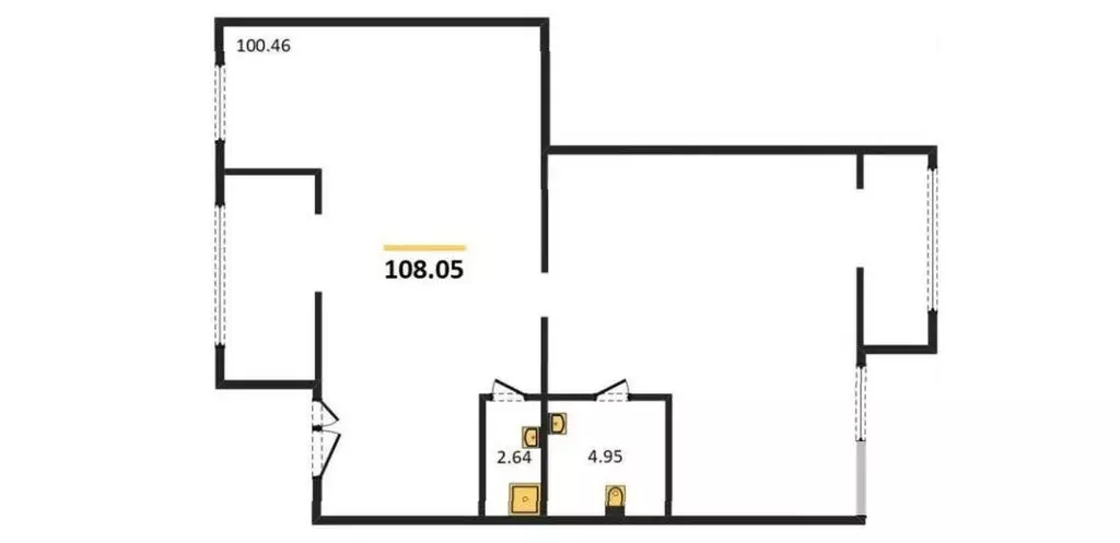 Помещение свободного назначения (108.05 м) - Фото 1