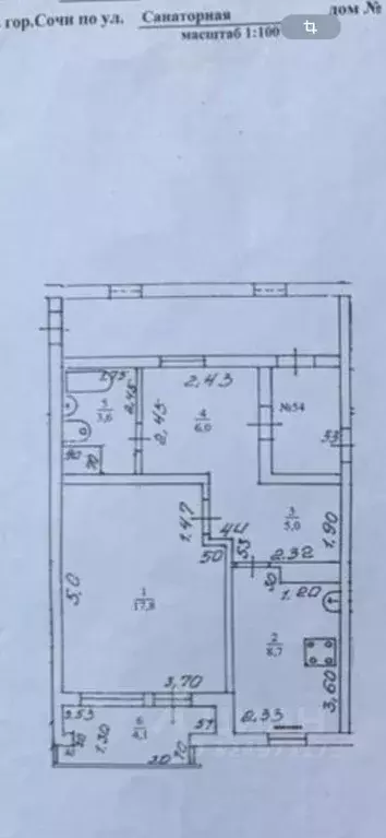 1-к кв. Краснодарский край, Сочи Новый Сочи мкр, ул. Санаторная, 55 ... - Фото 1