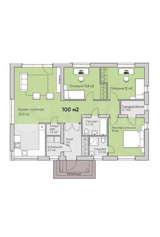 Дом в Нижегородская область, Нижний Новгород Ирга кп,  (100 м) - Фото 1