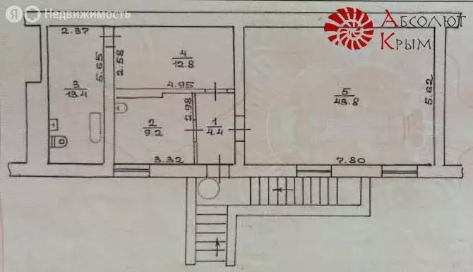 1-комнатная квартира: Орджоникидзе, улица Нахимова, 2 (83.6 м) - Фото 0