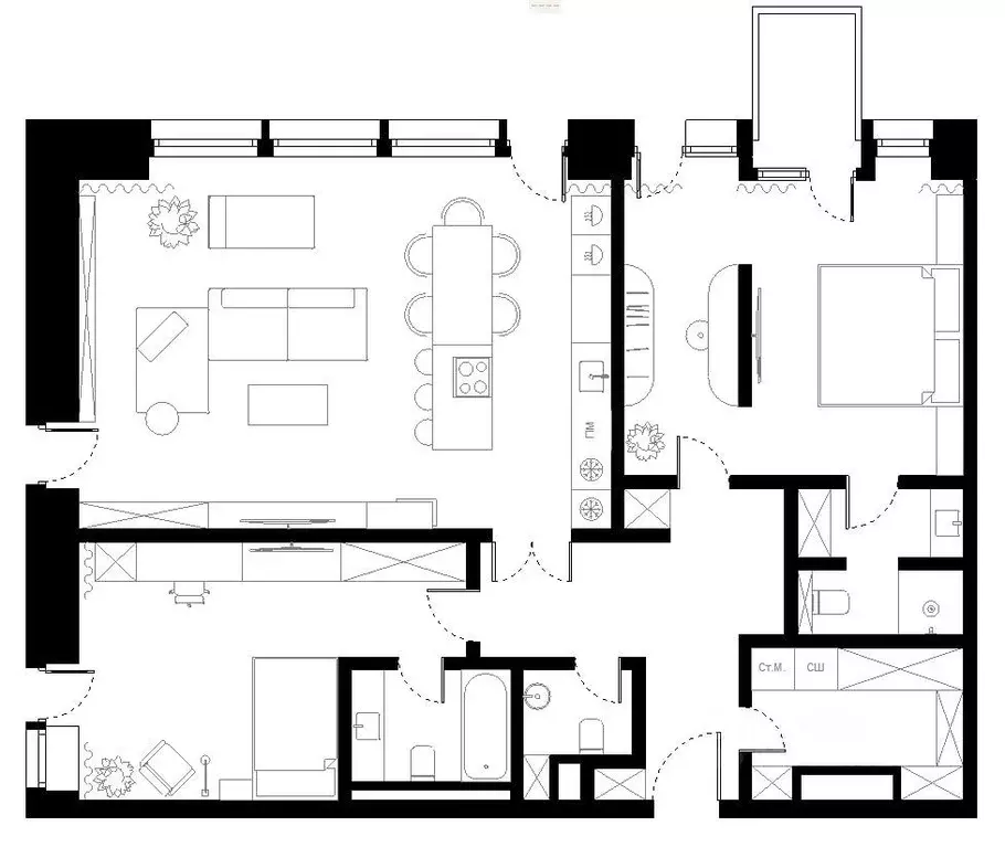 3-к кв. Москва ул. Братьев Фонченко, 1к1 (126.0 м) - Фото 1