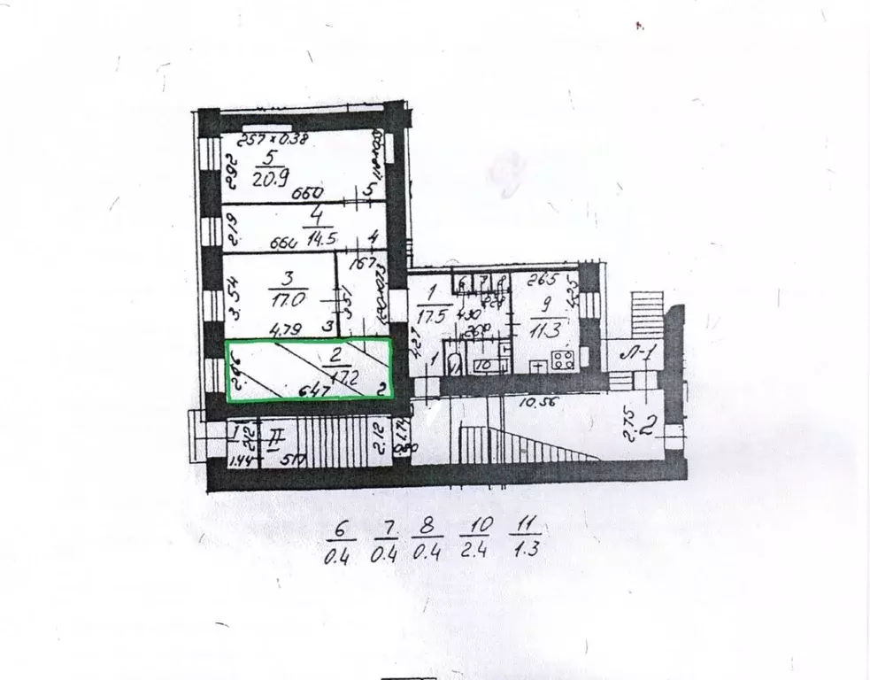 Комната Санкт-Петербург наб. Лейтенанта Шмидта, 13 (17.2 м) - Фото 2