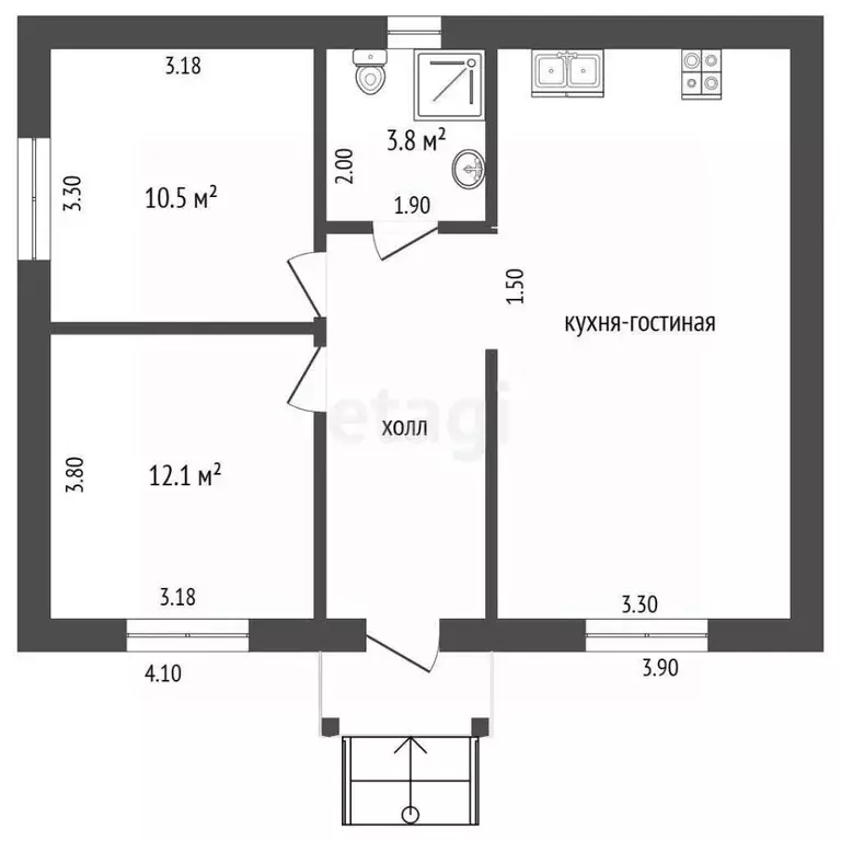 Дом в Краснодарский край, Темрюкский район, Новотаманское с/пос, пос. ... - Фото 2