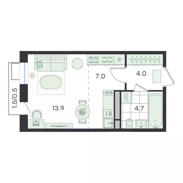 Студия Московская область, Раменский муниципальный округ, Ильинский ... - Фото 1