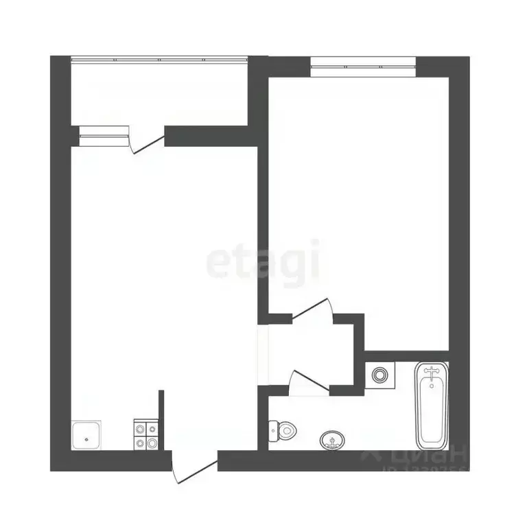 1-к кв. Тверская область, Тверь ул. 2-я Красина, 64 (35.5 м) - Фото 2