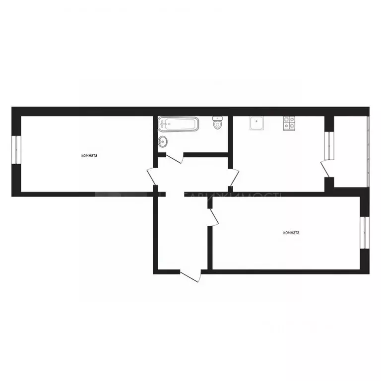 2-к кв. Тюменская область, Тюмень ул. 30 лет Победы, 18 (73.0 м) - Фото 2