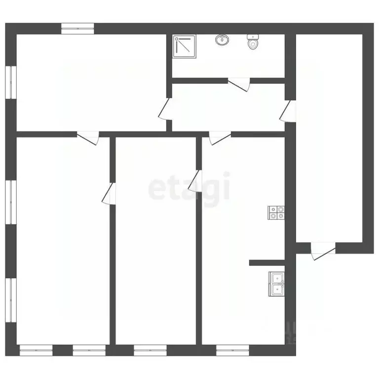 Дом в Владимирская область, Муром с. Дмитриевская Слобода, ул. Быкова, ... - Фото 1