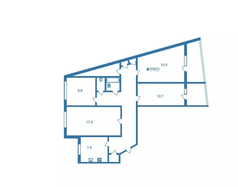 3-комнатная квартира: Тюмень, Заречный проезд, 10 (87.5 м) - Фото 1