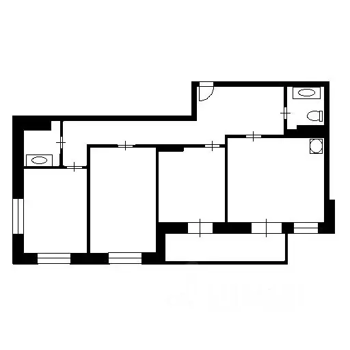 2-к кв. Воронежская область, Воронеж ул. Загоровского, 1 (60.9 м) - Фото 2