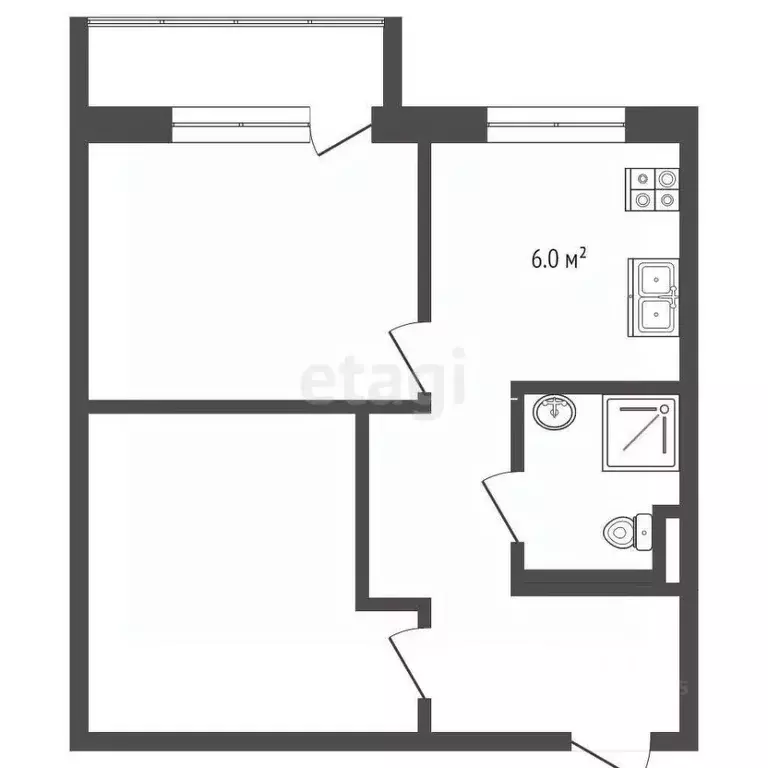 1-к кв. Москва ул. Трофимова, 15 (35.0 м) - Фото 1