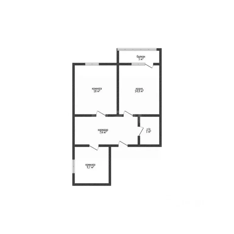 2-к кв. Краснодарский край, Краснодар Музыкальный мкр, ул. Имени И.И. ... - Фото 2