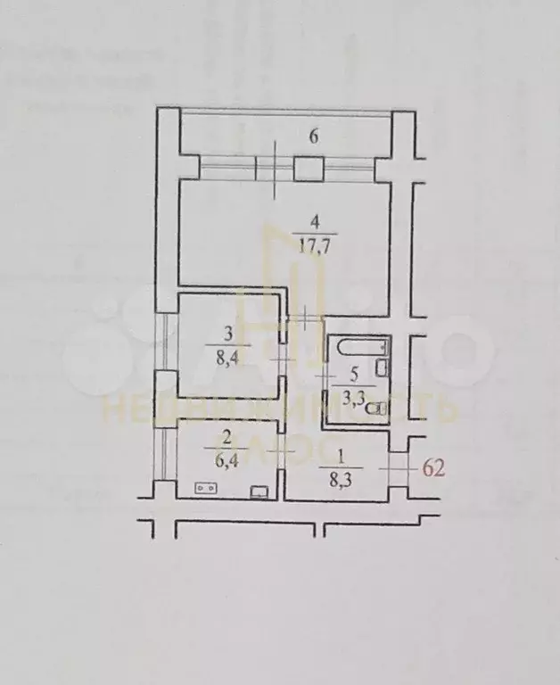 2-к. квартира, 45,4 м, 10/12 эт. - Фото 0