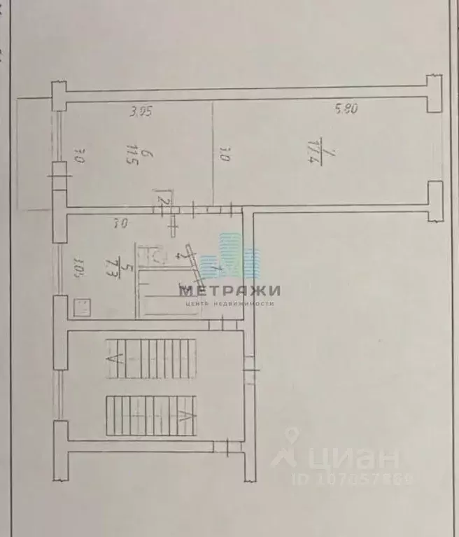 2-к кв. Калужская область, Калуга ул. Баррикад, 155 (43.5 м) - Фото 2