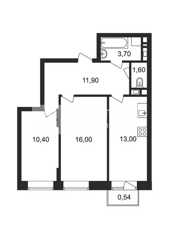 2-комнатная квартира: Ногинск, Юбилейная улица, 14Б (56.6 м) - Фото 0