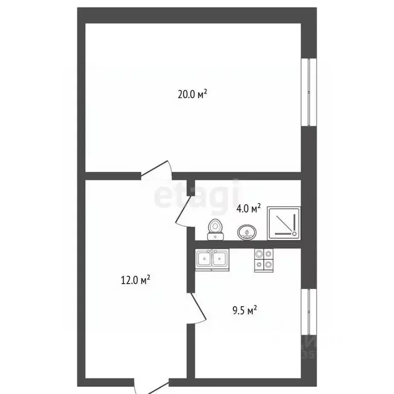 1-к кв. Краснодарский край, Анапа ул. Маяковского, 5 (45.2 м) - Фото 1