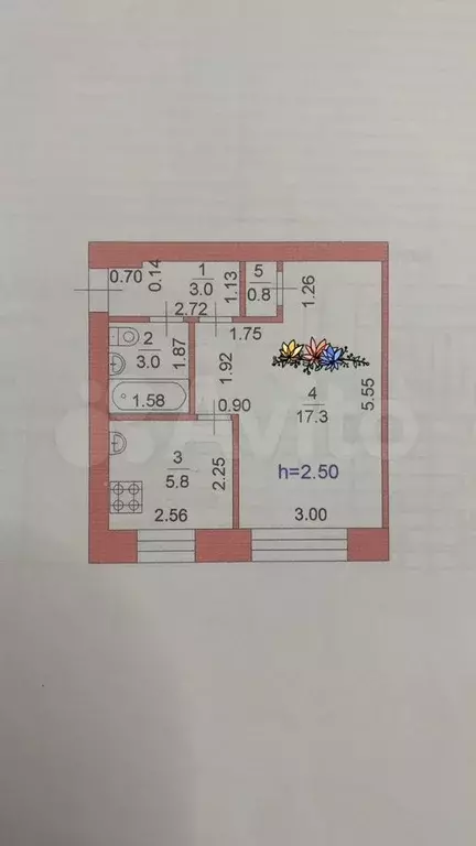 1-к. квартира, 32 м, 1/5 эт. - Фото 0