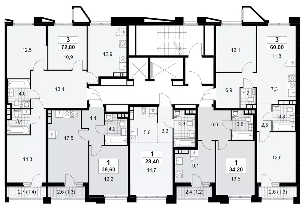 1-к кв. Москва Прокшино жилой комплекс, 7.1.1 (39.6 м) - Фото 1