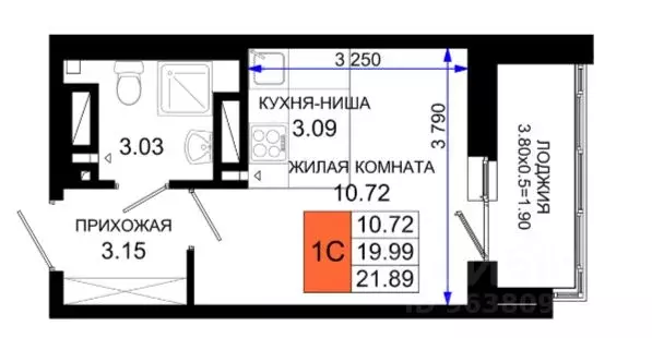 Студия Ростовская область, Ростов-на-Дону Нефтекачка кв-л, Октябрь ... - Фото 0