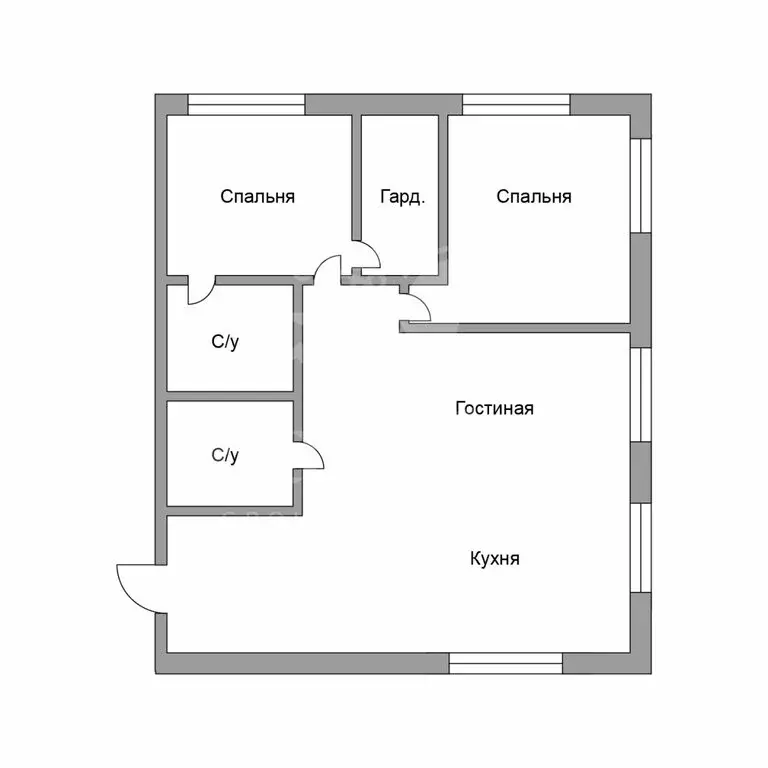3-комнатная квартира: Москва, Багратионовский проезд, 5 (75.5 м) - Фото 1