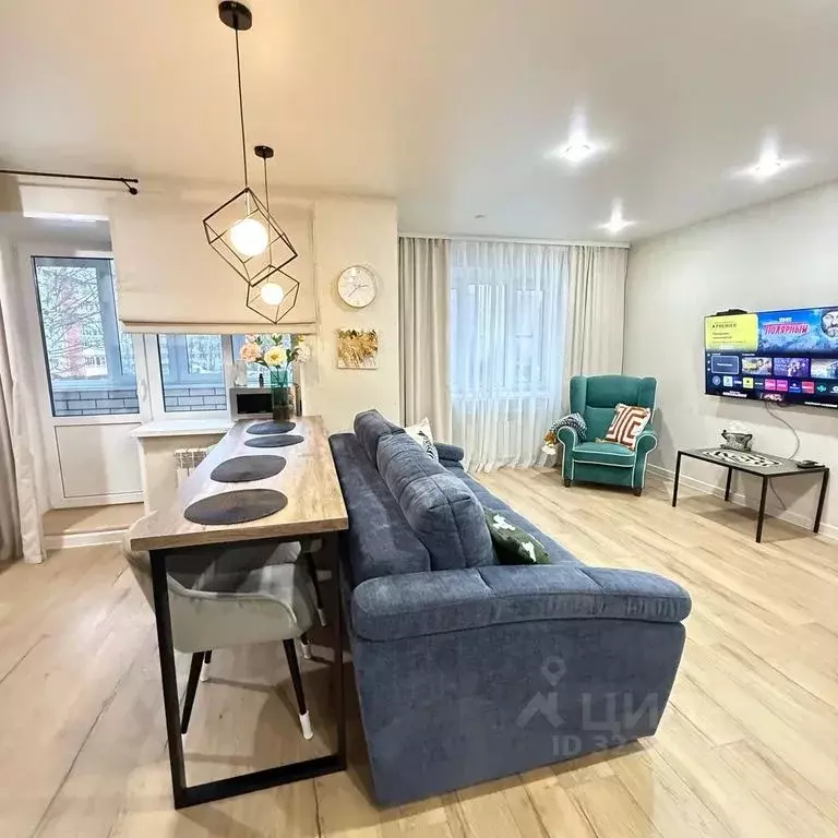 1-к кв. Нижегородская область, Бор Красногорка мкр, 22к1 (39.0 м) - Фото 1