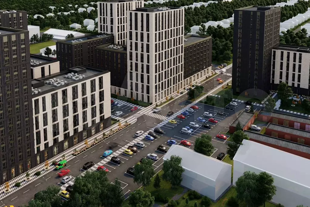 1-к. квартира, 42,6 м, 6/8 эт. - Фото 1