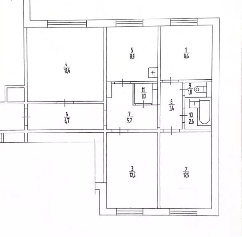 4-к кв. Пермский край, Пермь ул. Куфонина, 21А (81.0 м) - Фото 0