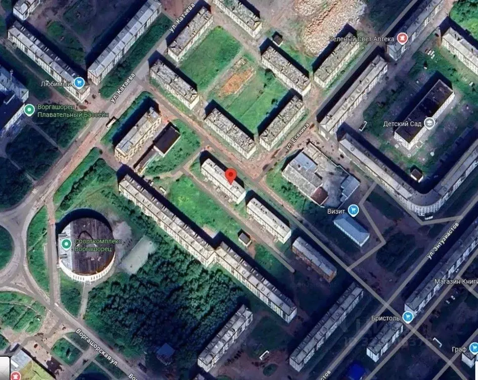 2-к кв. Коми, Воргашор пгт ул. Катаева, 41А (42.6 м) - Фото 1