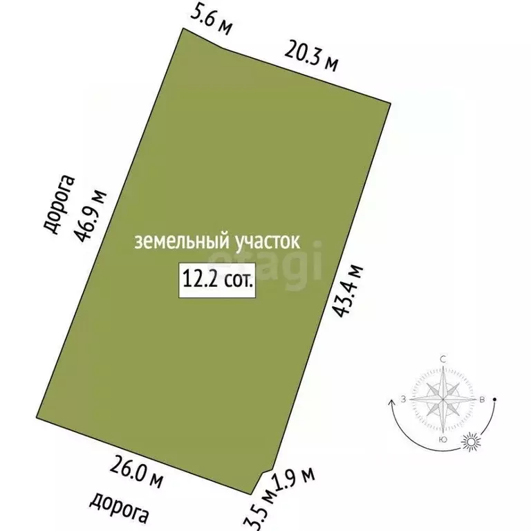Участок в Ярославская область, Рыбинск ул. Ширшова, 9 (12.16 сот.) - Фото 2