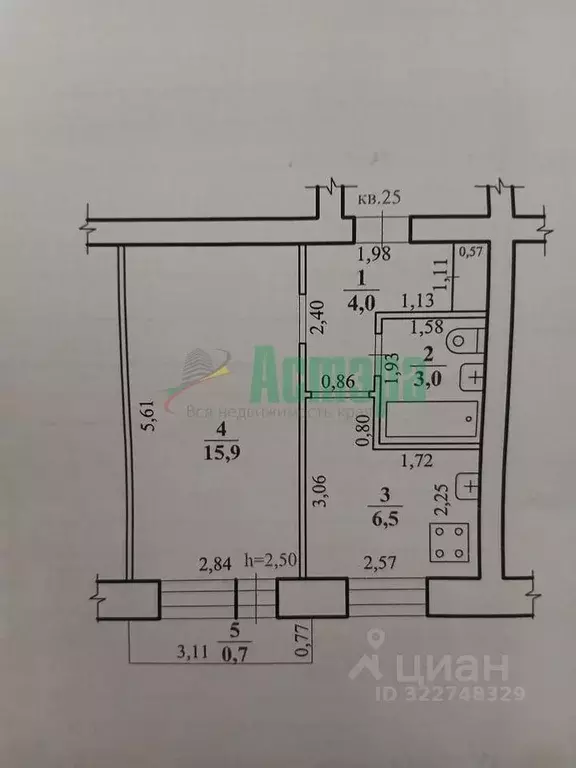 1-к кв. Забайкальский край, Чита ул. Строителей, 7 (30.1 м) - Фото 1