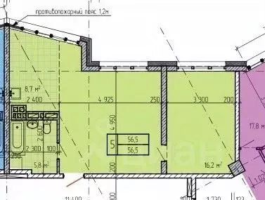 2-к кв. Приморский край, Находка Северный 18 жилой комплекс (56.5 м) - Фото 1
