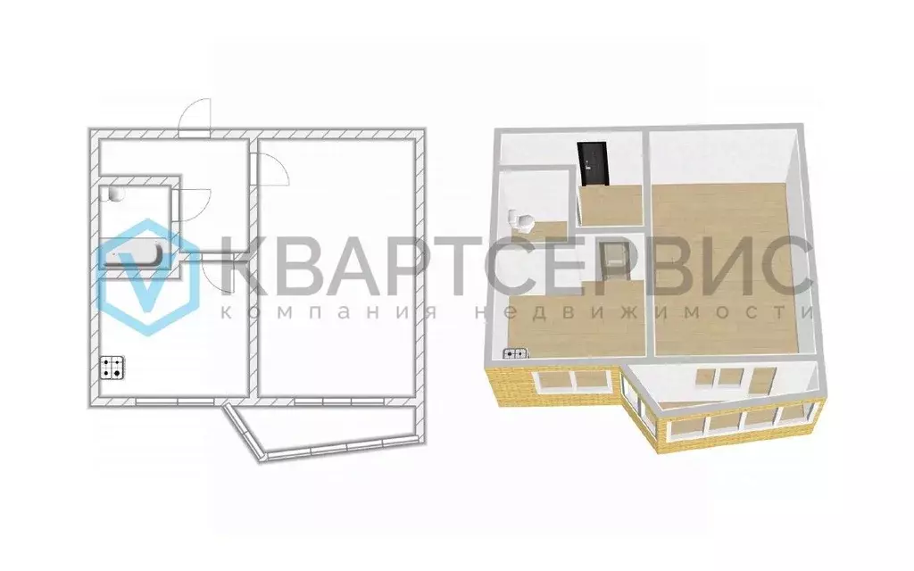 1-к кв. Омская область, Омск ул. 70 лет Октября, 18/1 (36.8 м) - Фото 2