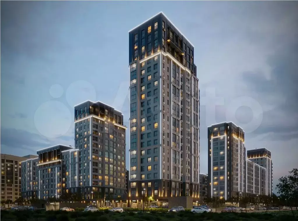 Квартира-студия, 28,1 м, 19/22 эт. - Фото 1